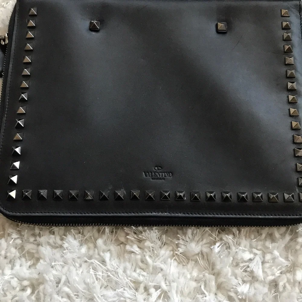 Valentino Rockstud Clutch- Fits Ipad, used - Picture 2 of 8